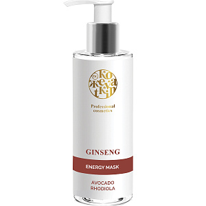 Биостимулирующая маска для лица с экстрактом женьшеня, 200 мл. Лифтинг и питание.